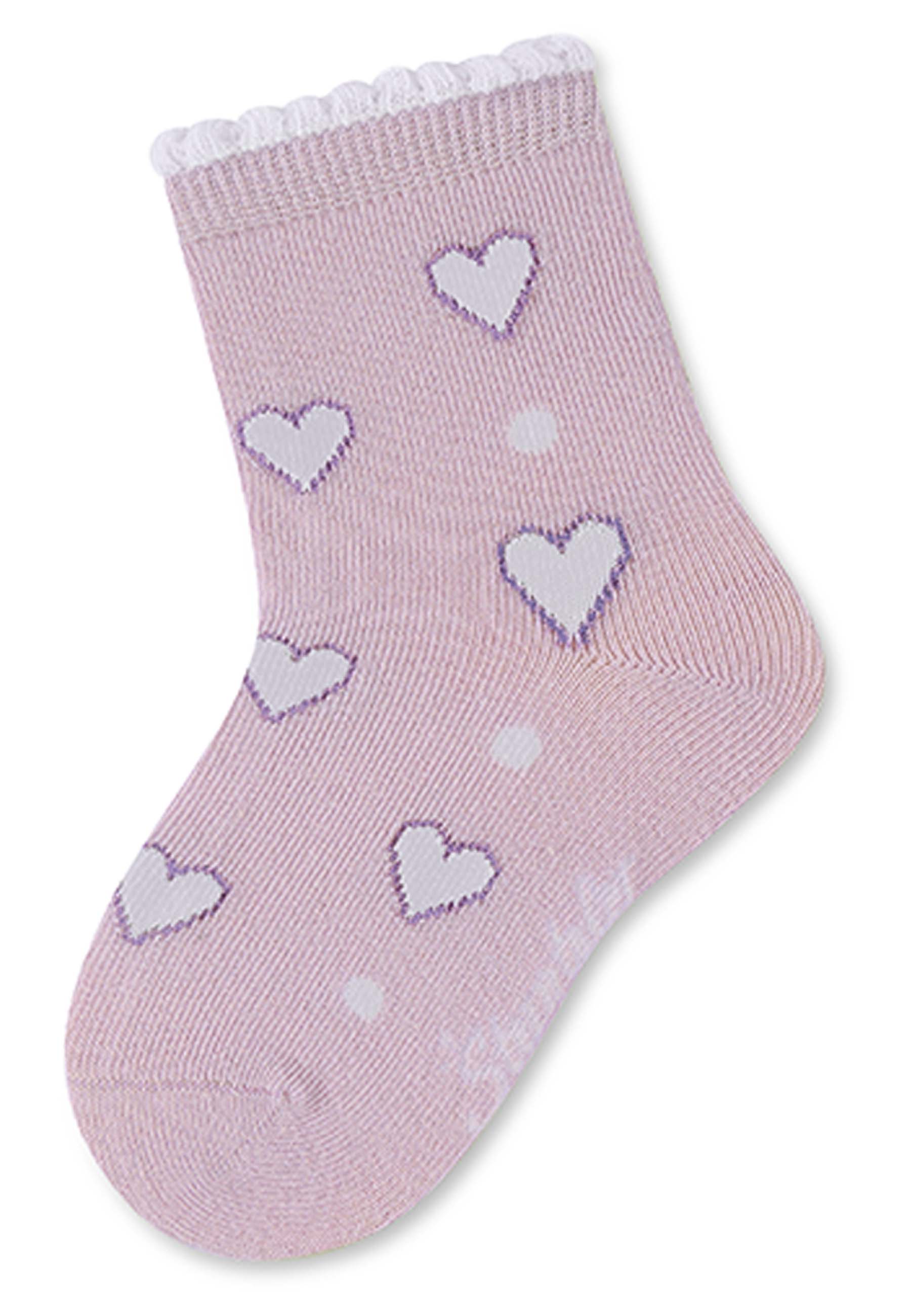 Socken BLUMEN 5er Pack in flieder