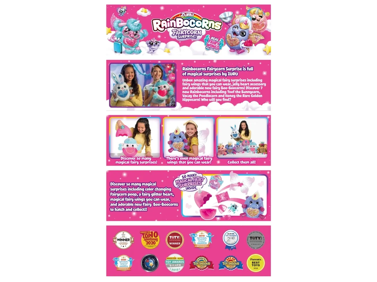 RAINBOCORNS 09238 Fairycorn Suprise. surprise egg with unicorn mascot mix price per 1 piece