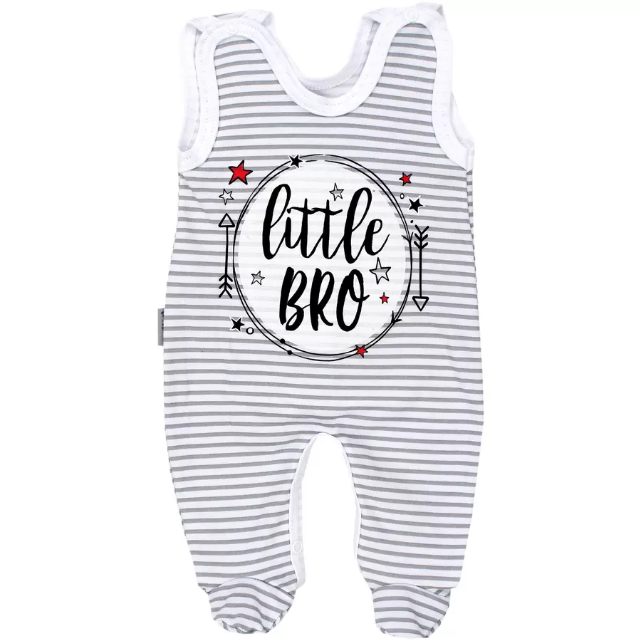 TupTam Baby Strampler mit Aufdruck Spruch 5er Pack beigeblau
