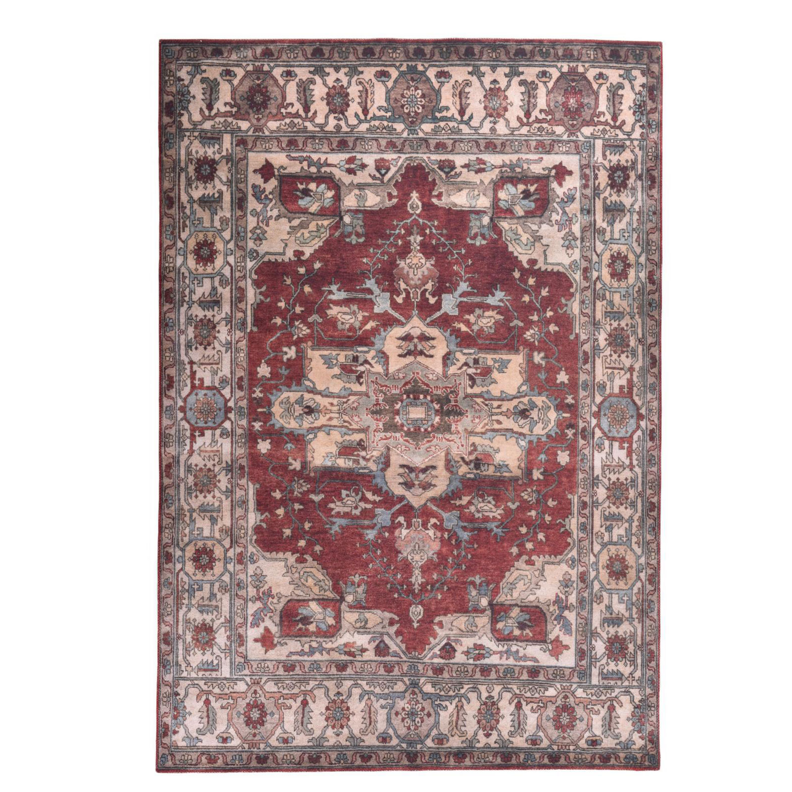 Teppich - rot-multicolor - gemustert - 40x60 cm