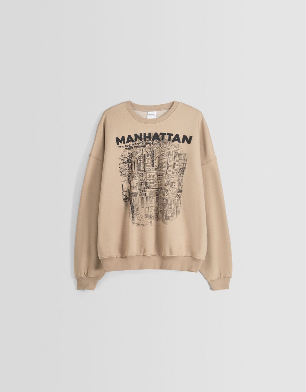 Moletom estampado oversized