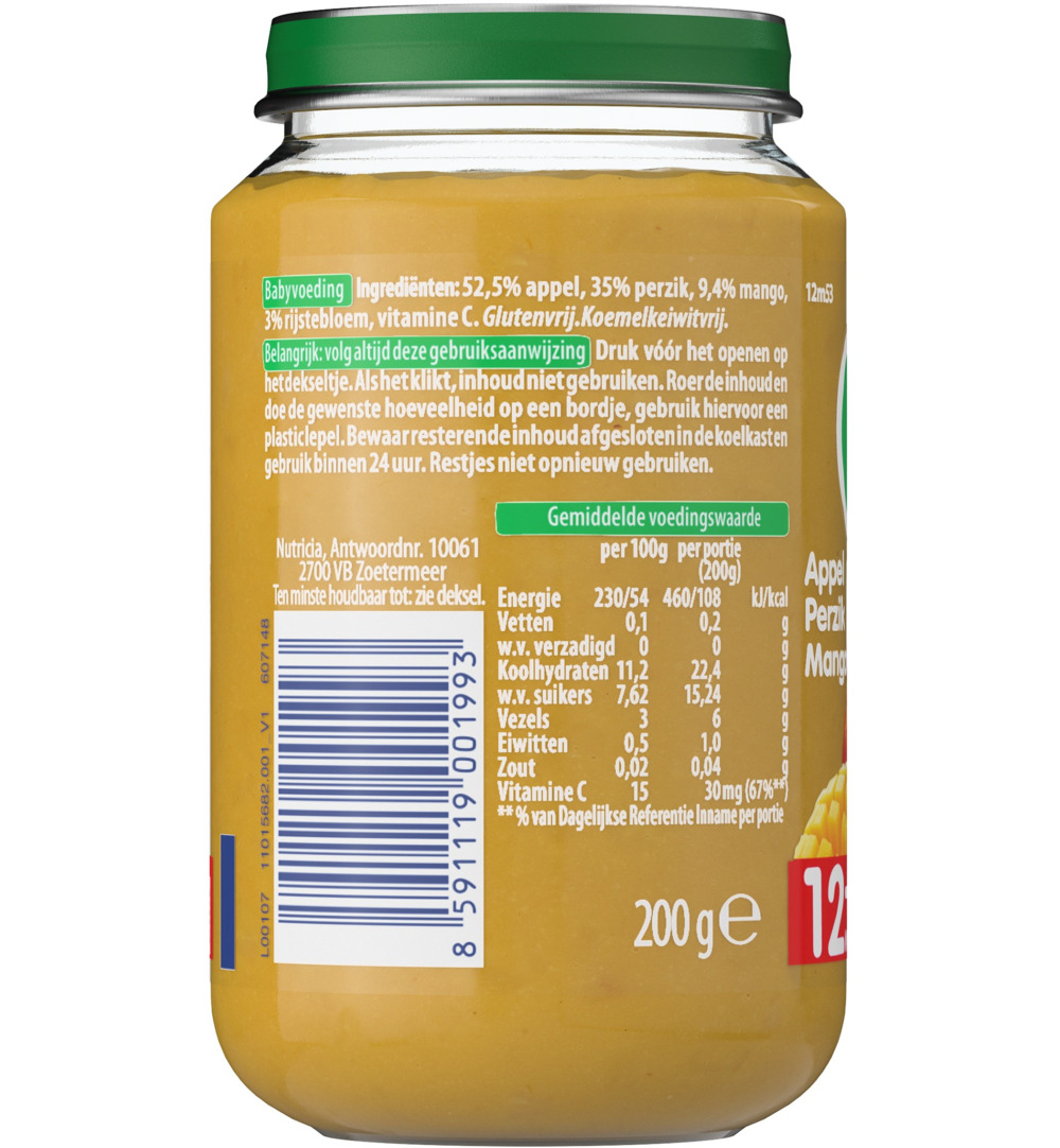 Olvarit Appel perzik mango 12M53 (200 gr)