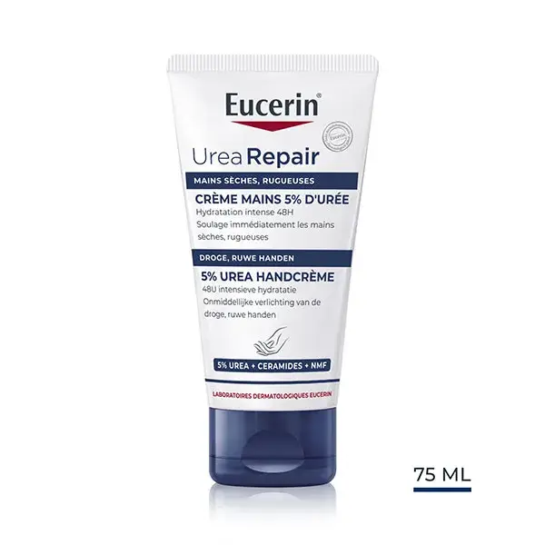 Creme para as mãos Eucerin UreaRepair Plus 5% Ureia para pele seca 75ml