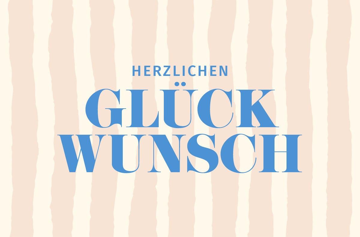 Flexibles Geschenk Glückwunsch (Streifen)