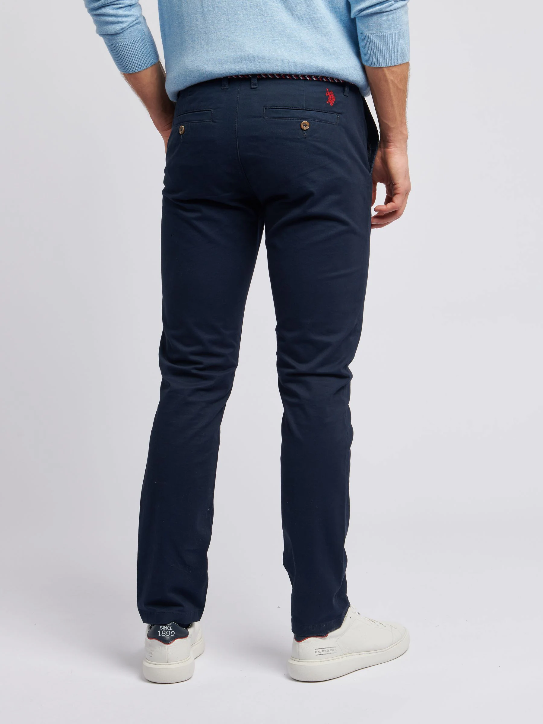 Blauw - U.S. Polo Assn. Mens Classic Chinos Trousers
