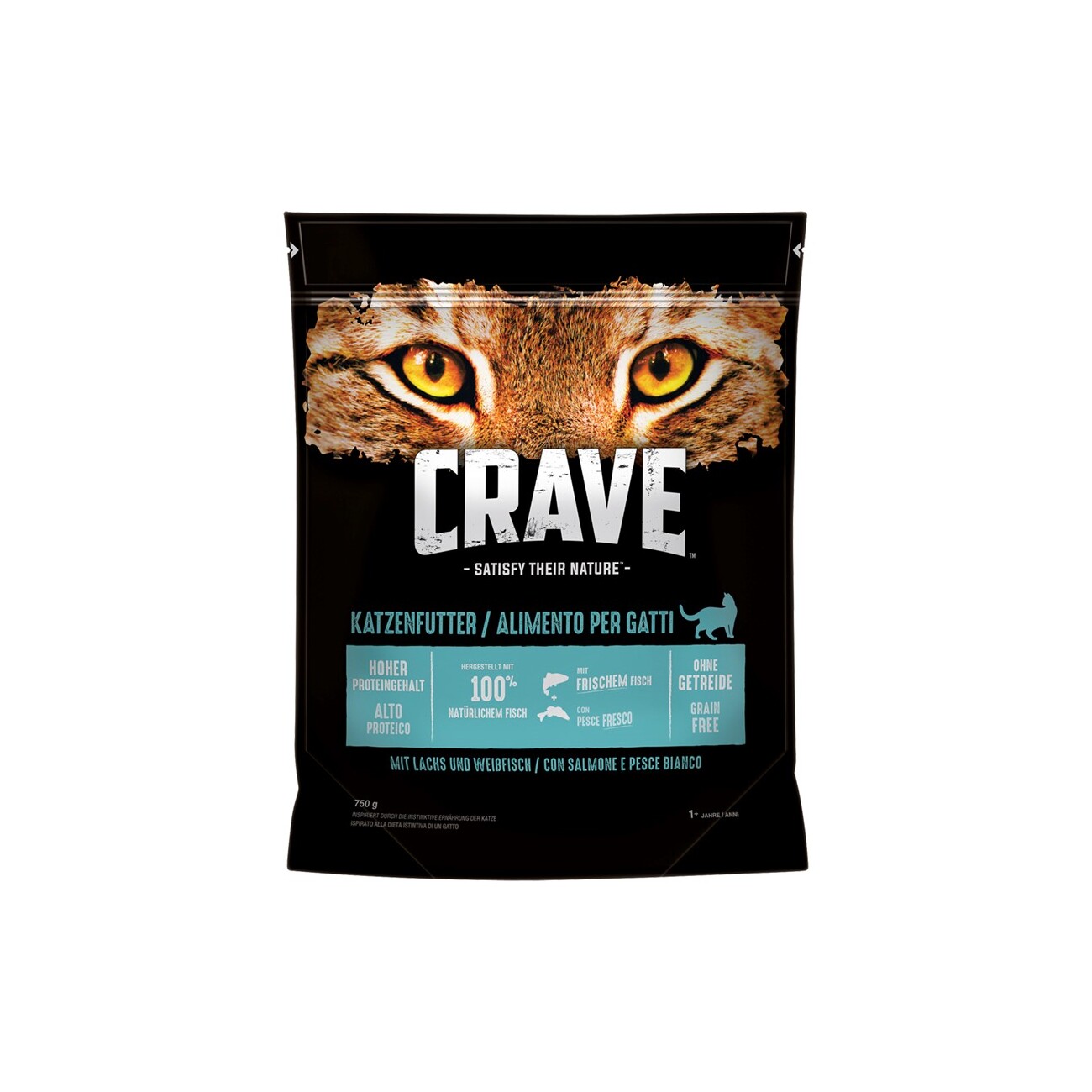 CRAVE mit Lachs und Weißfisch 750 g