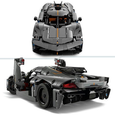 LEGO Technic 42173 Koenigsegg Jesko Absolut-hyperbil i grått