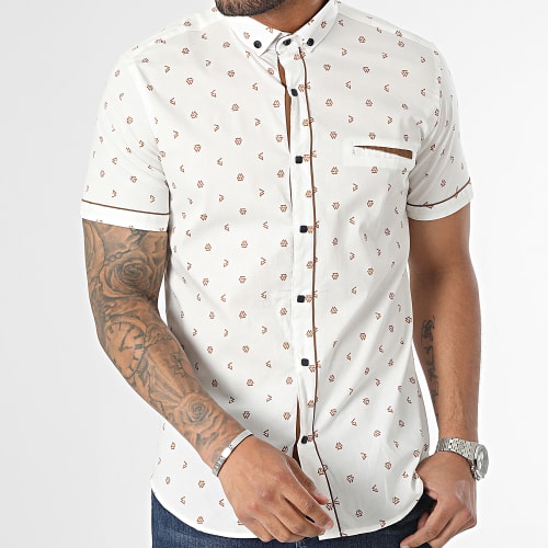 Chemise Manches Courtes Blanc