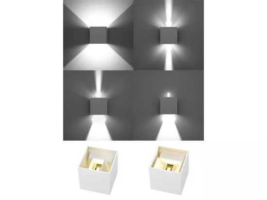 Sollux LUCA Applique murale LED 1 Light Up Down Flush Blanc