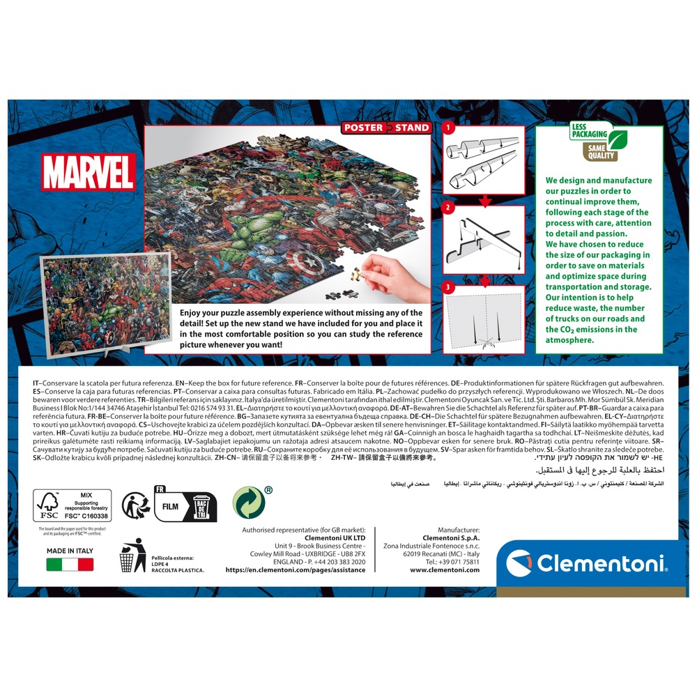 Clementoni Marvel Unmögliches Puzzle! 1000-Teile-Puzzle