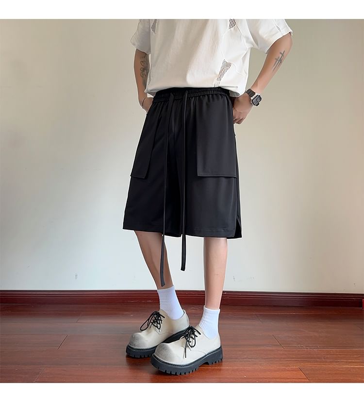 AXEN - Bermudashorts met trekkoord in de taille