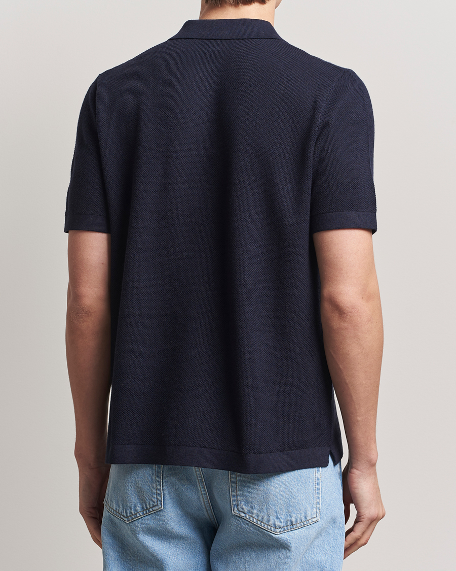 A Day's March Yamu Structure Short Sleeve Navy