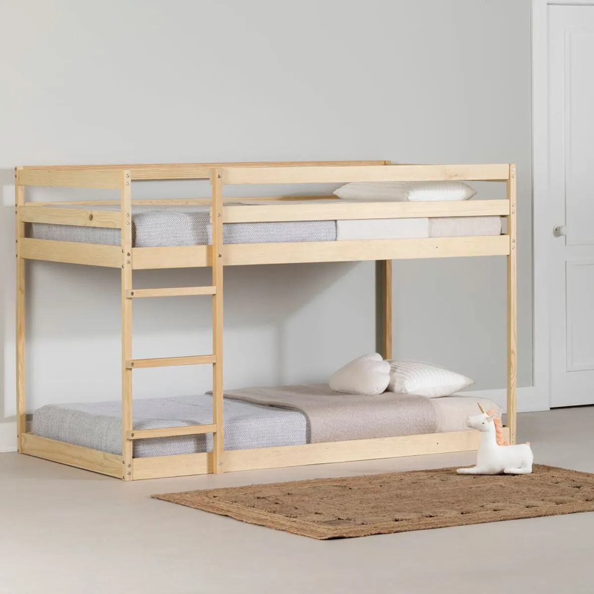 South Shore Sweedi Lit superposé en bois - Naturel