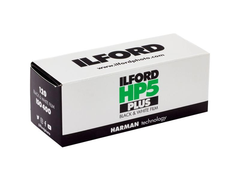 Ilford Analogfilm HP 5 400 120 Feinkörniger, hochempfindlicher und stark pushbarer panchromatischer Schwarzweissfilm