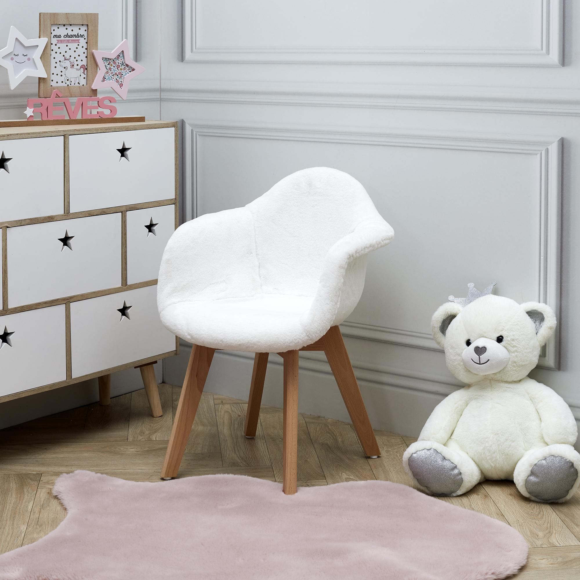 FAUTEUIL ENFANT IMITATION FOURRURE