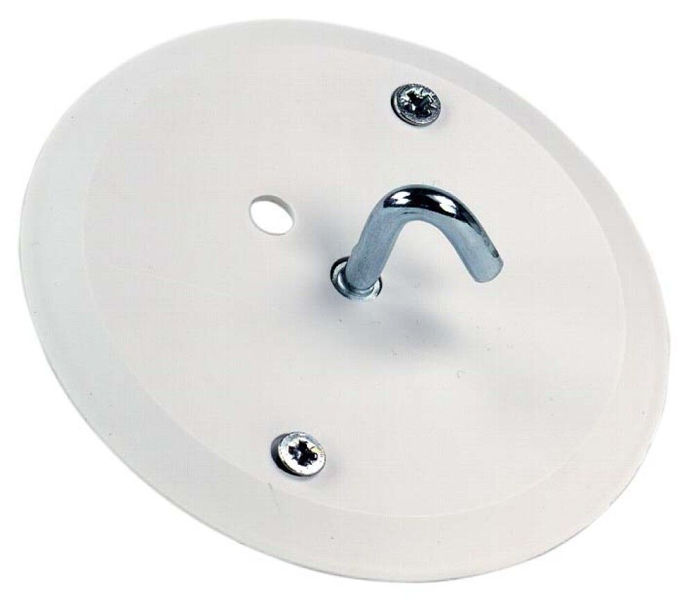 TAKLOKK MED KROK HVIT PVC