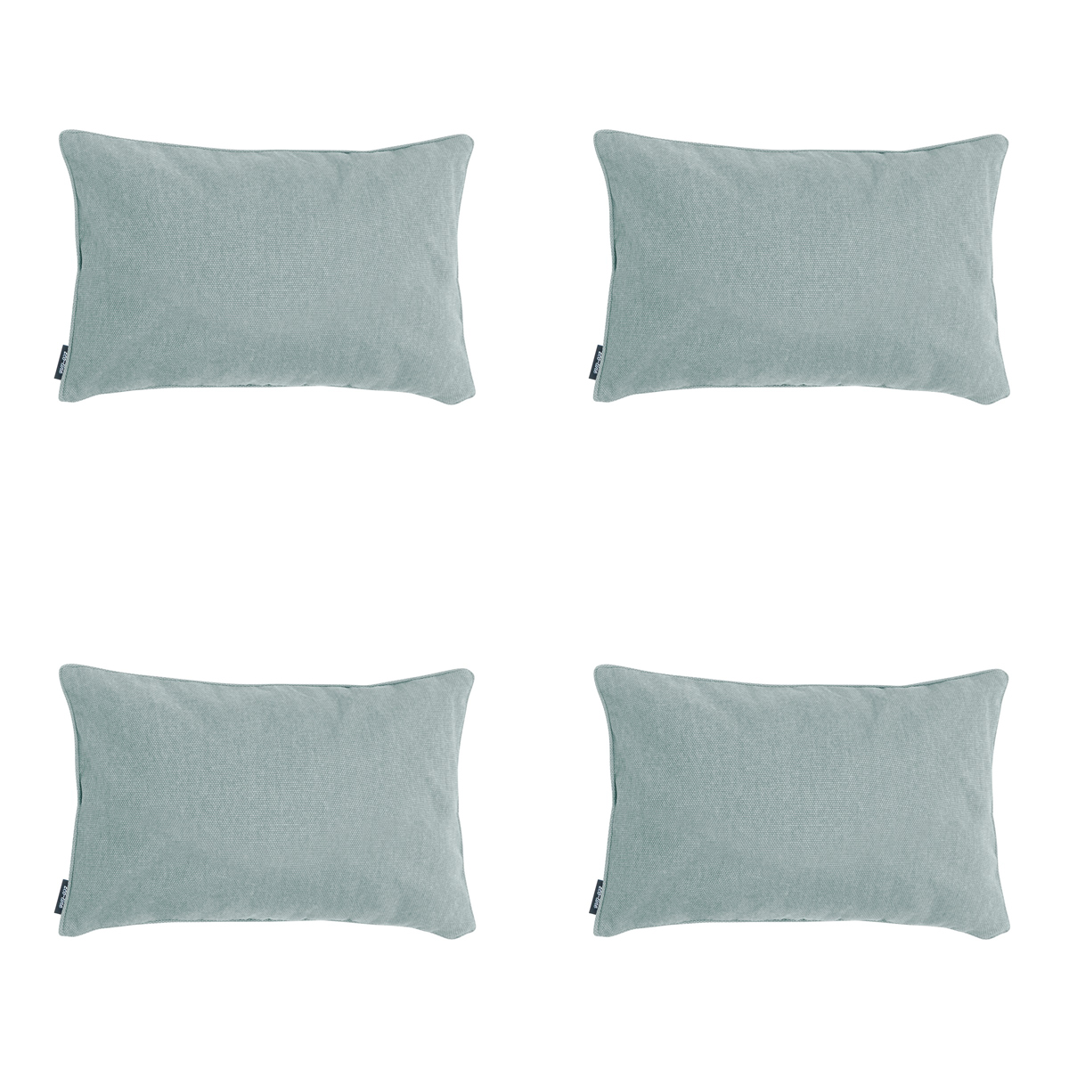 Madison Silver canvas eco+ Sierkussen - Set van 4