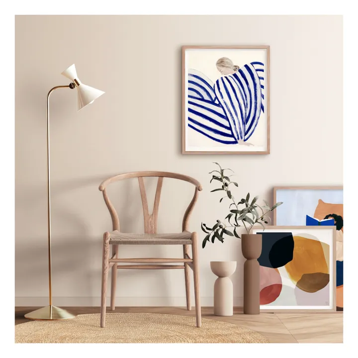 Poster and Frame Blue Stripe At Concorde - The Poster Club - Sans cadre