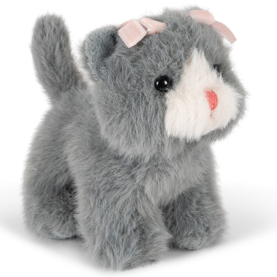 konges sløjd knuffelkat - grey - 12 cm