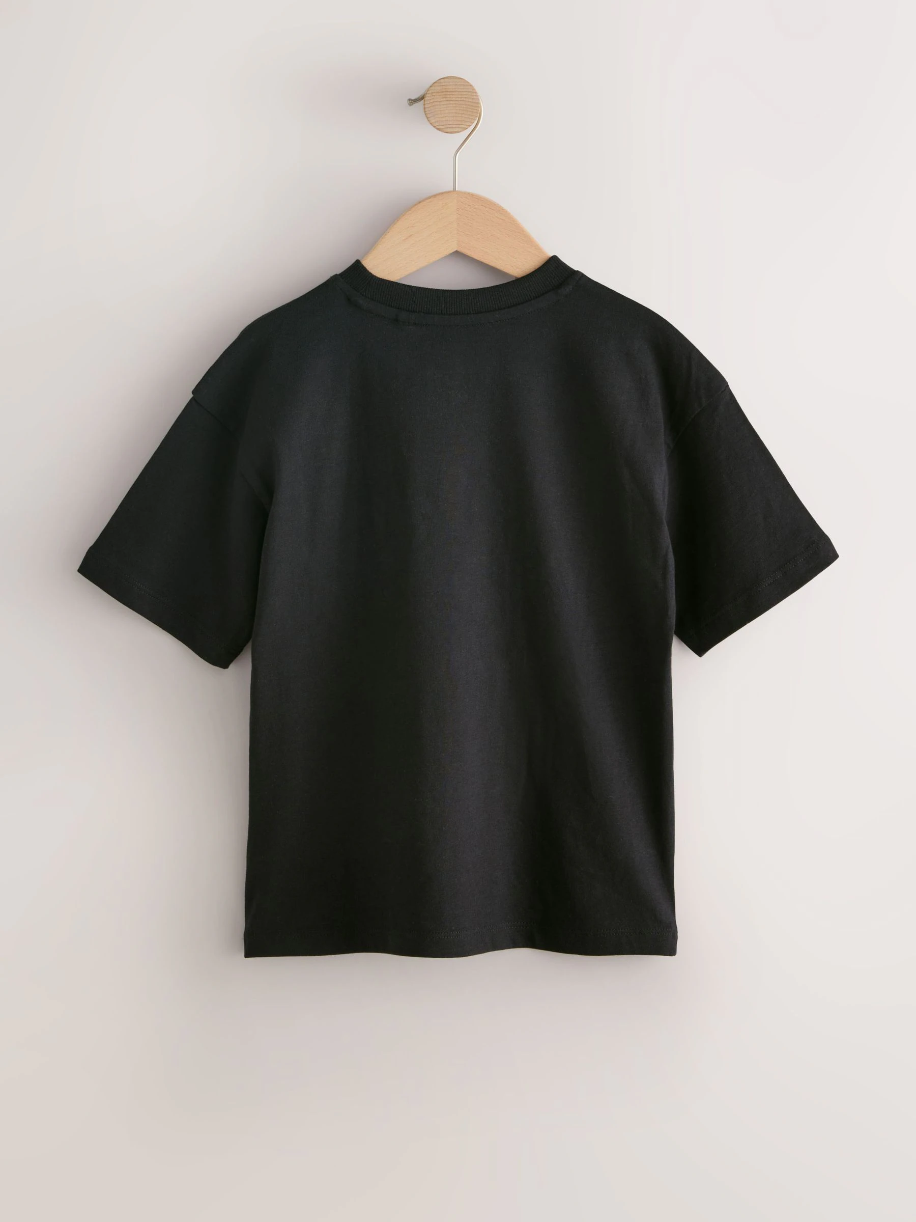 Zwart - Marvel Avengers T-shirt met korte mouwen (3-16 jr)