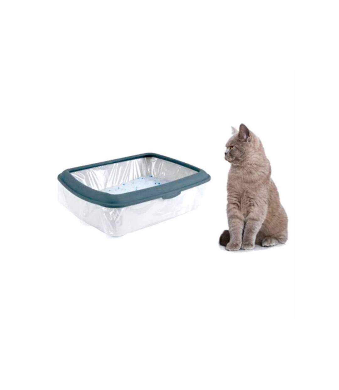 Paris Prix - Lot De 10 Sacs bac à Litière 90cm Transparent
