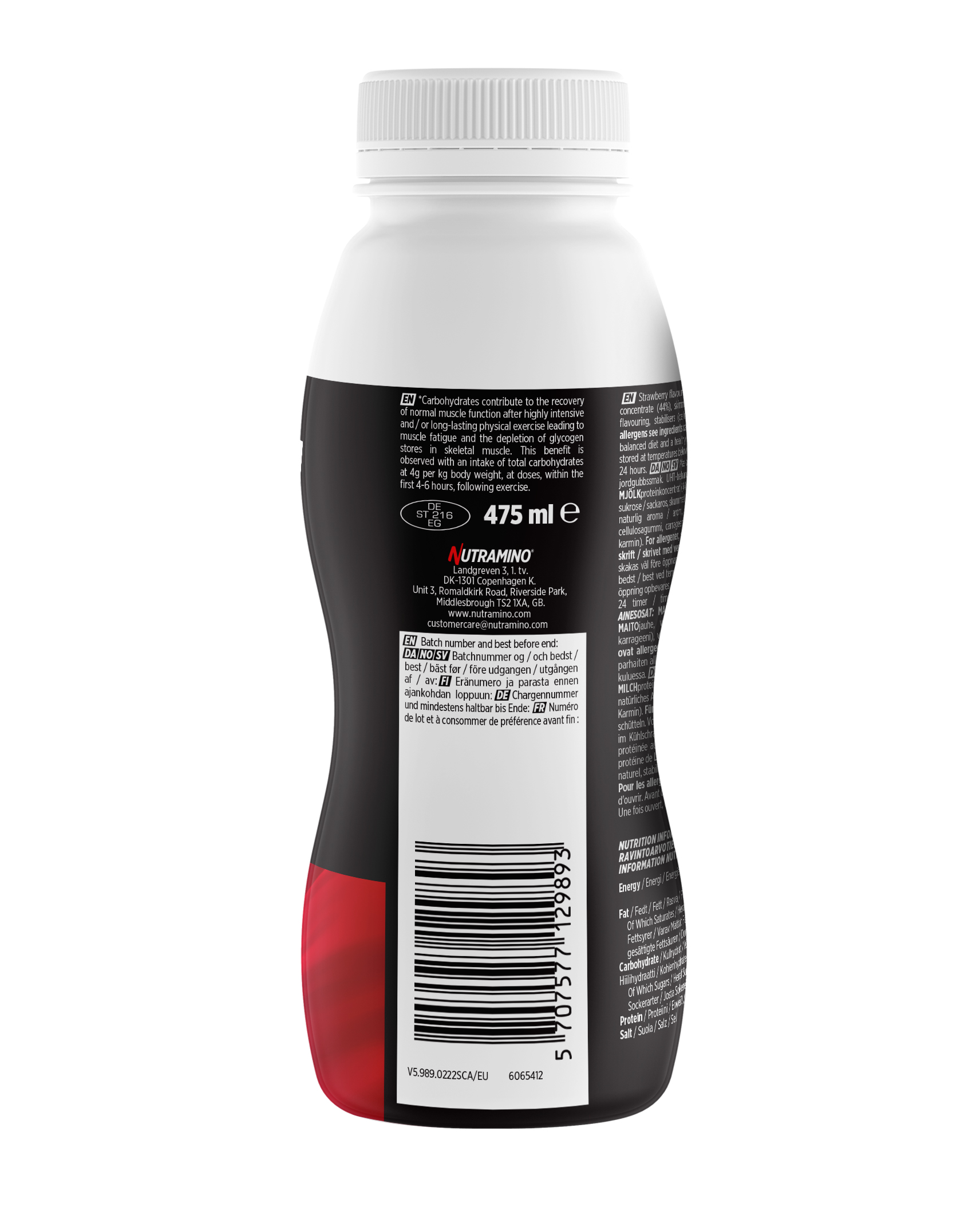 Nutramino Protein XL Shake Strawberry 475ml