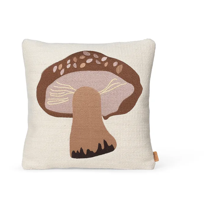 Ferm Living Kids Coussin brodé Cèpe