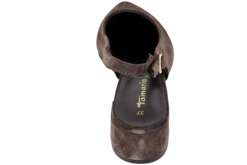 TAMARIS SLINGBACK I MOCCAFARVET RUSKIND