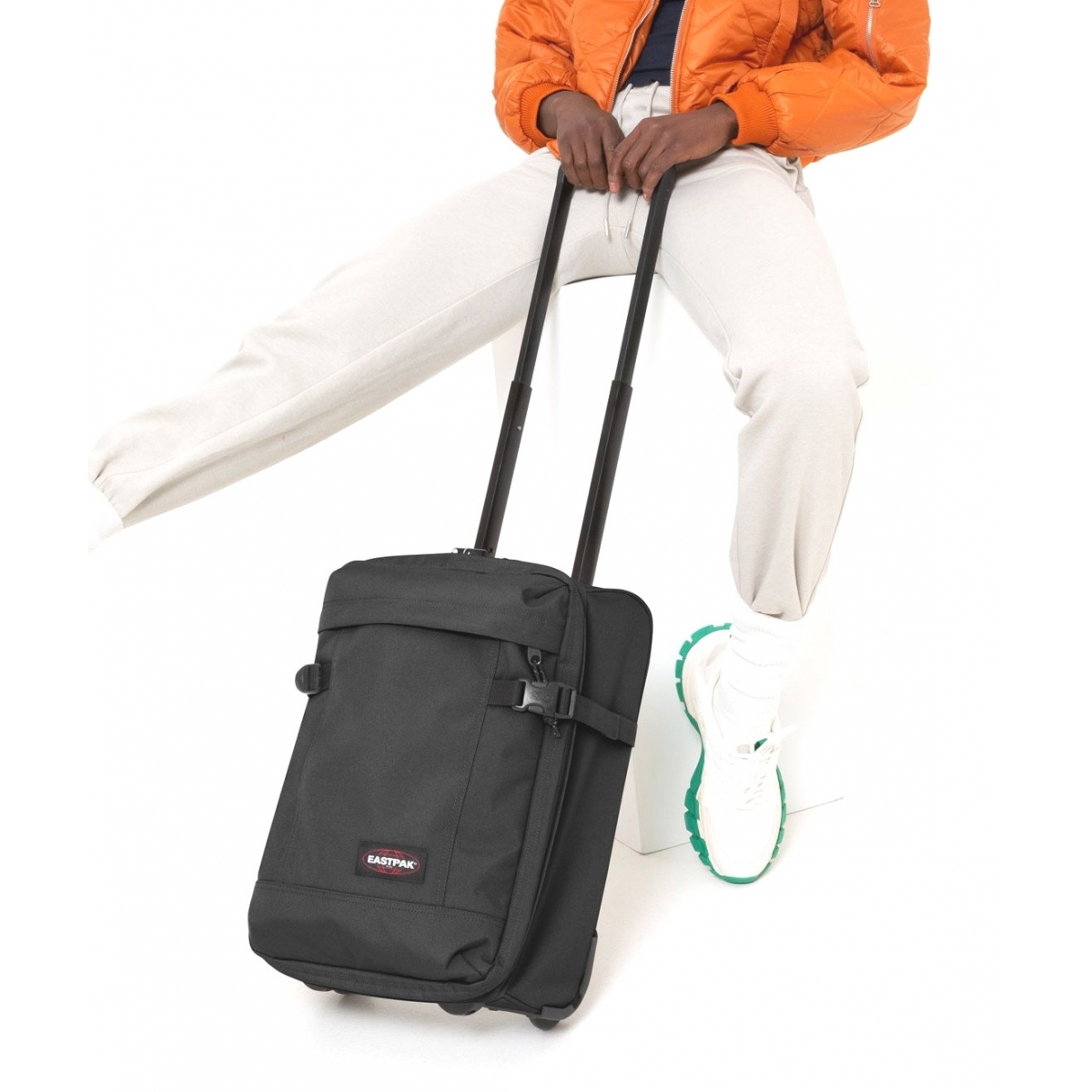 Eastpak Sac de voyage cabine roulettes 25L double compartiment Eastpak Tranverz XXS TSA 45cm