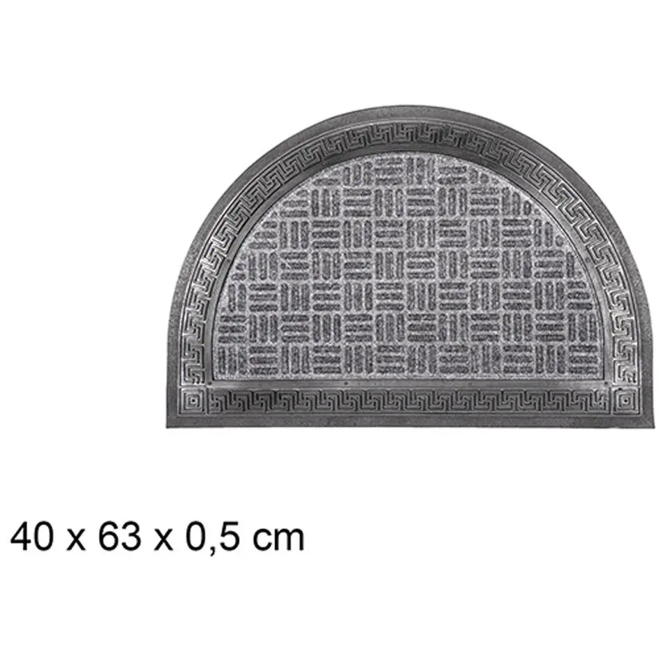CM Deurmat - halve maan - 40x60 cm - rubber - buiten - schoonloop