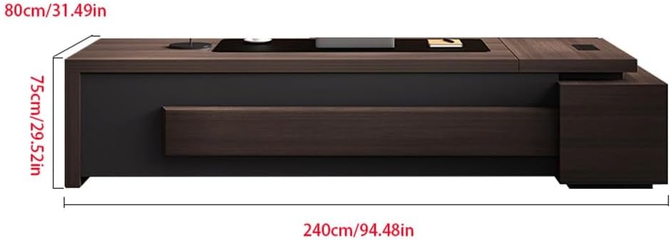 TEESONG Vanity Desk Office Desks Modern Executive Desk President's Manager Office Furniture