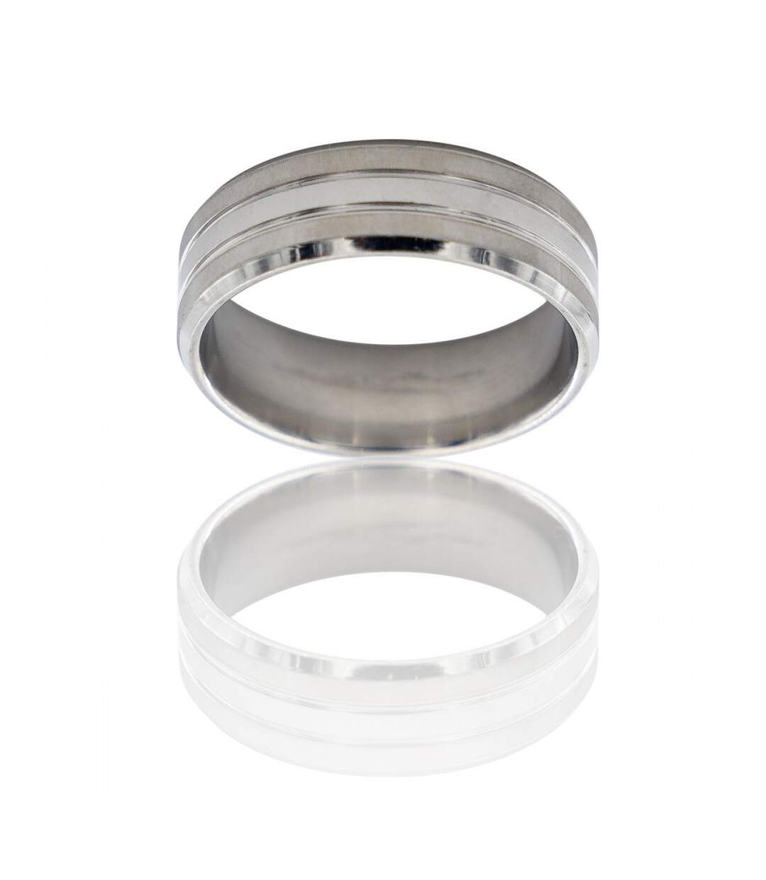 Bague Anneau pour Homme Acier