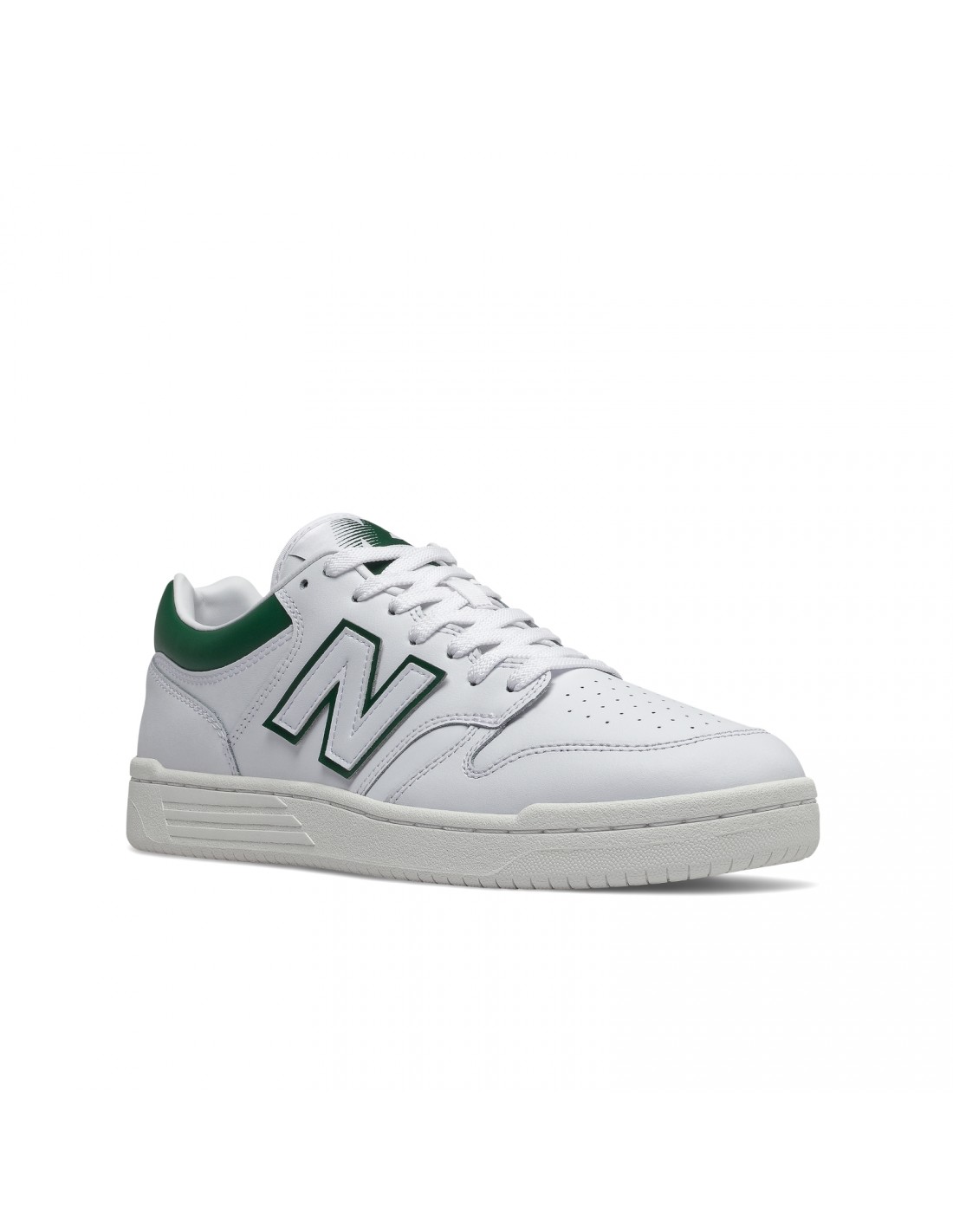 new balance Sneakers Mixte 480 cuir blanc/vert