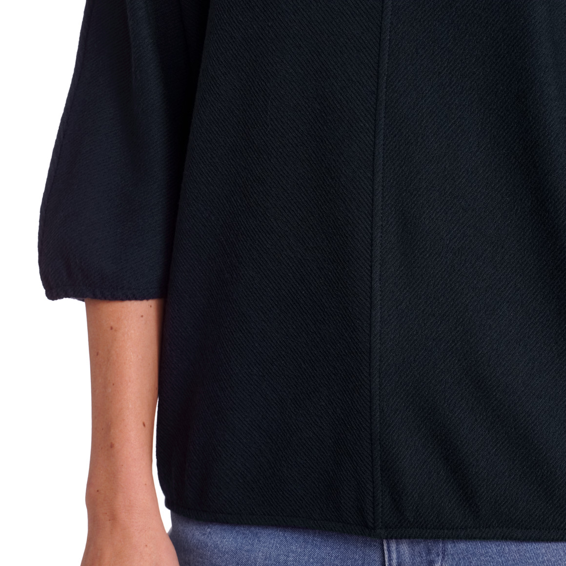 Gina Benotti Damen Sweatshirt mit 3/4-Arm dunkelblau