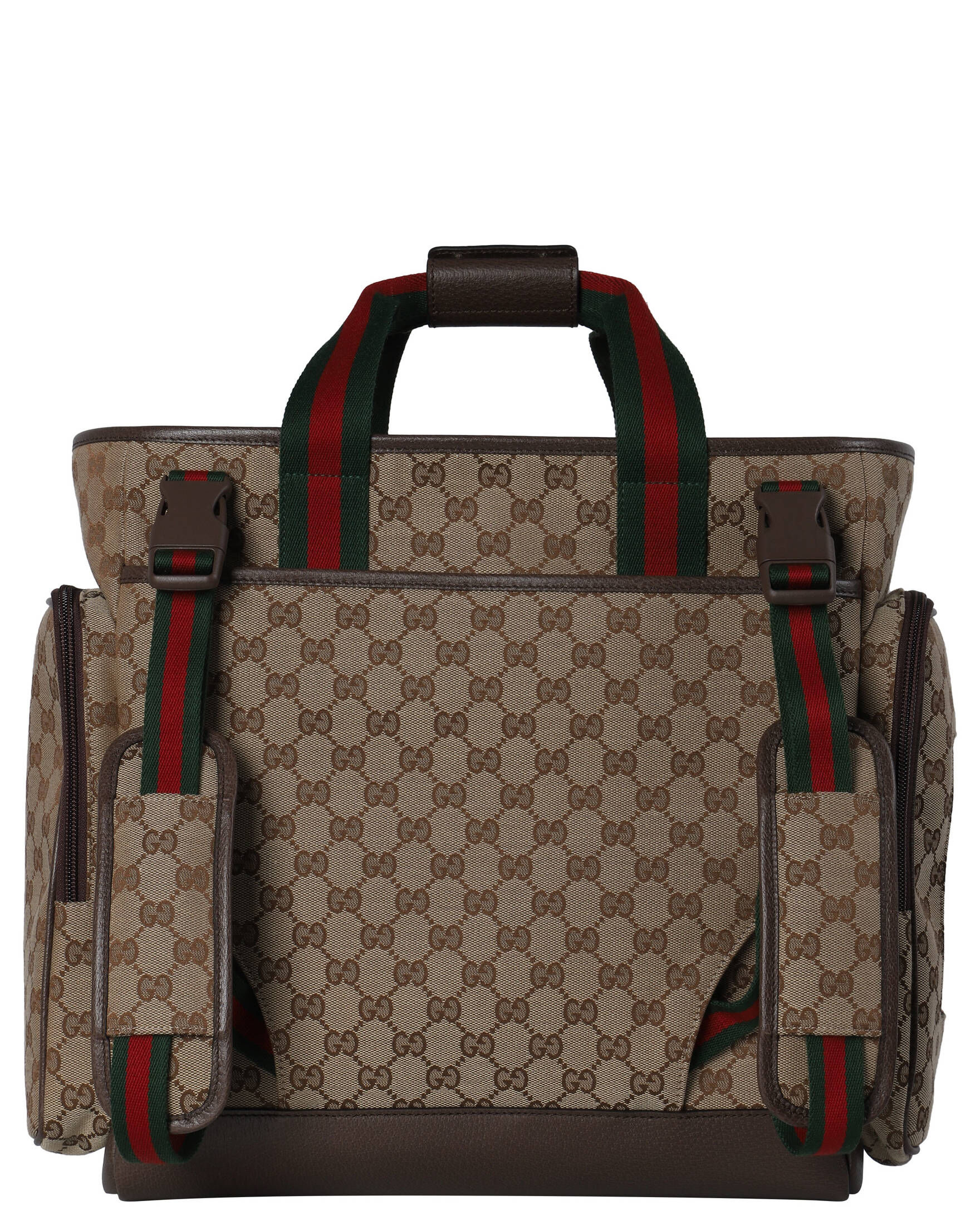 Gucci| Wickeltasche aus PARENT'S B. GG CANVAS mit Leder
