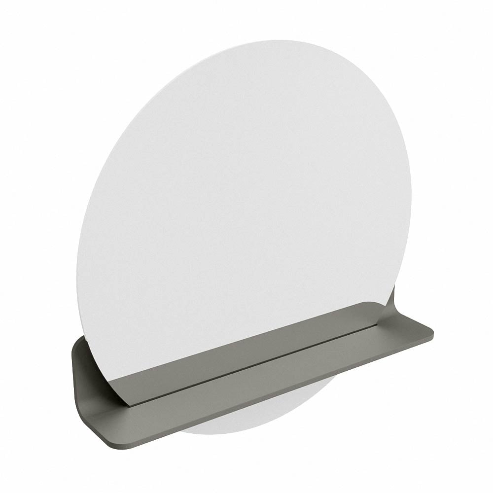 Mondiaz Spot spiegel rond Ø60cm met planchet smoke