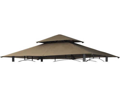Vervangend dak voor barbecuepaviljoen 240 x 150 x 245 cm, polyester, beige