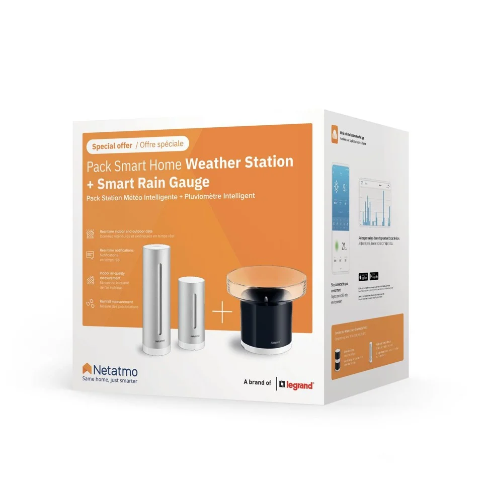 Netatmo - Vejrstation & Regnmåler Bundle