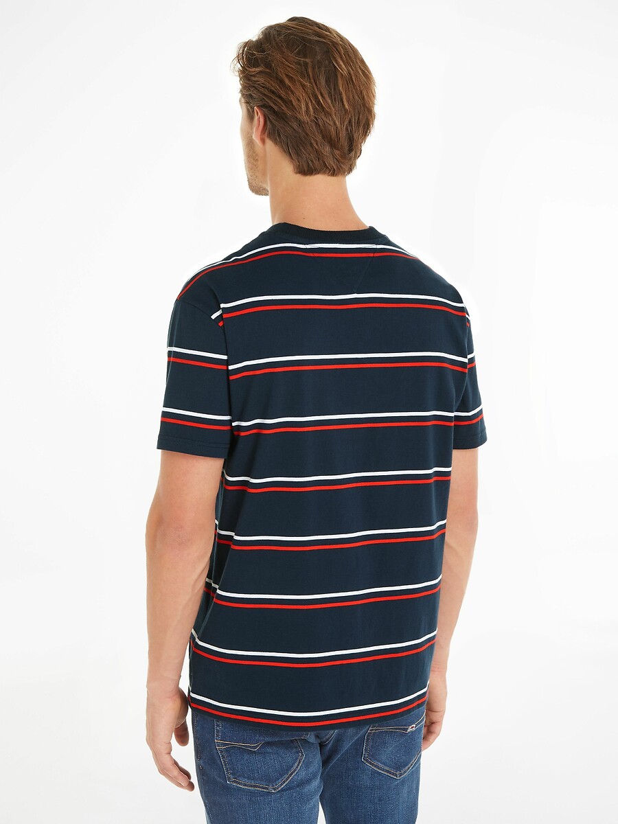 TOMMY JEANS<br>Camiseta listrada de gola redonda