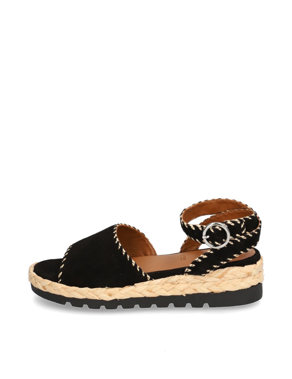 Veloursleder Sandale