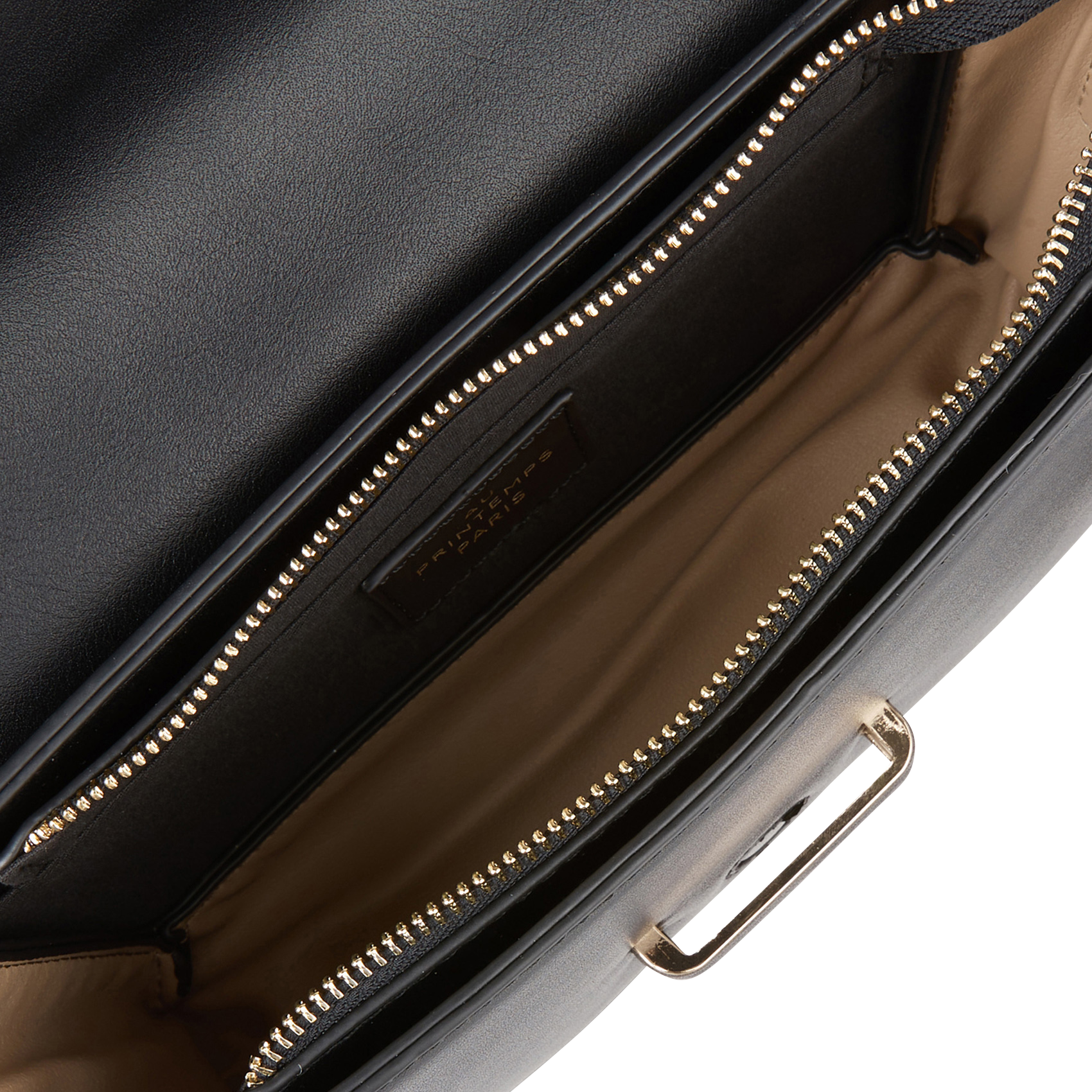 Sac bandoulière effet cuir | Noir