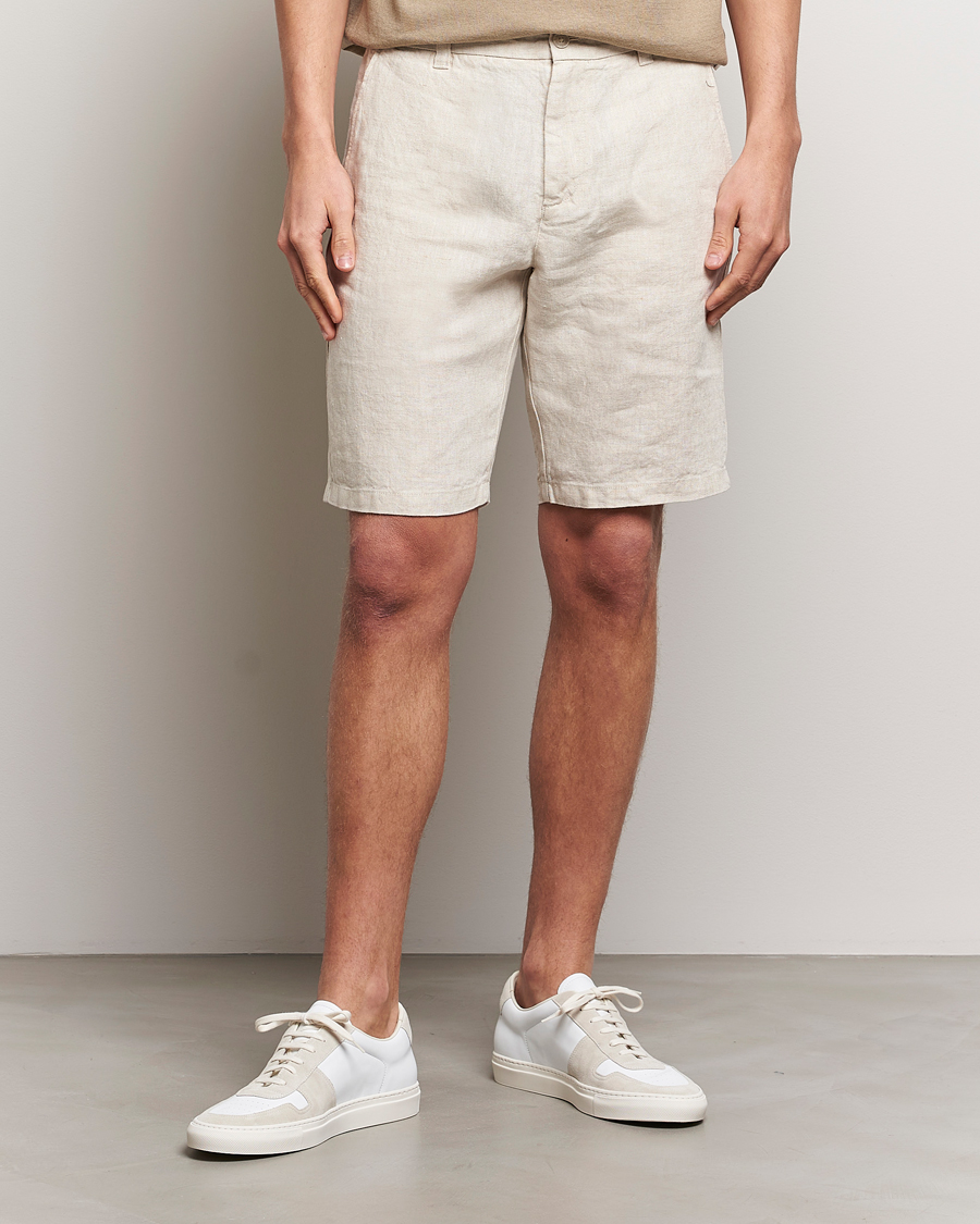 NN07 Crown Linen Shorts Oat