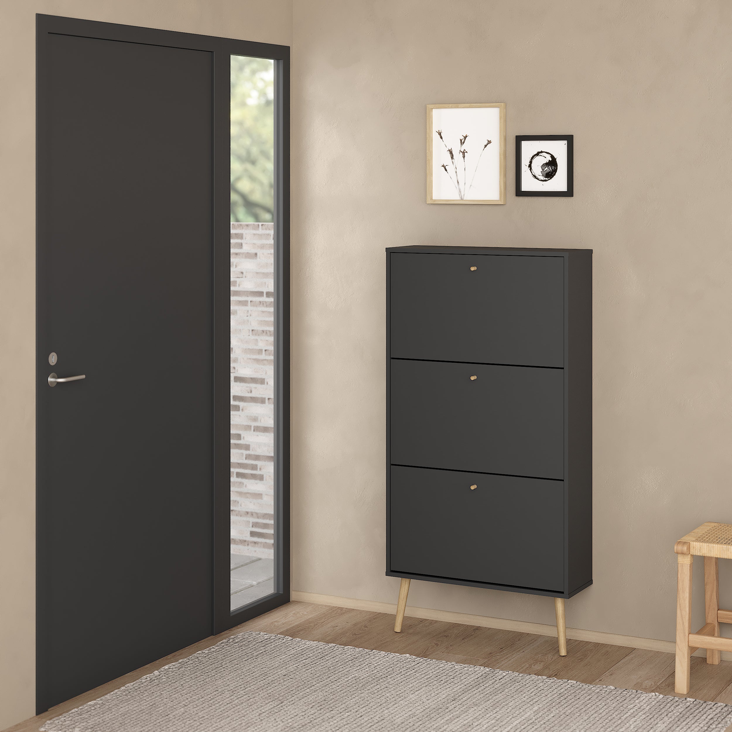by fonQ basic Billy Schoenenkast - Antraciet