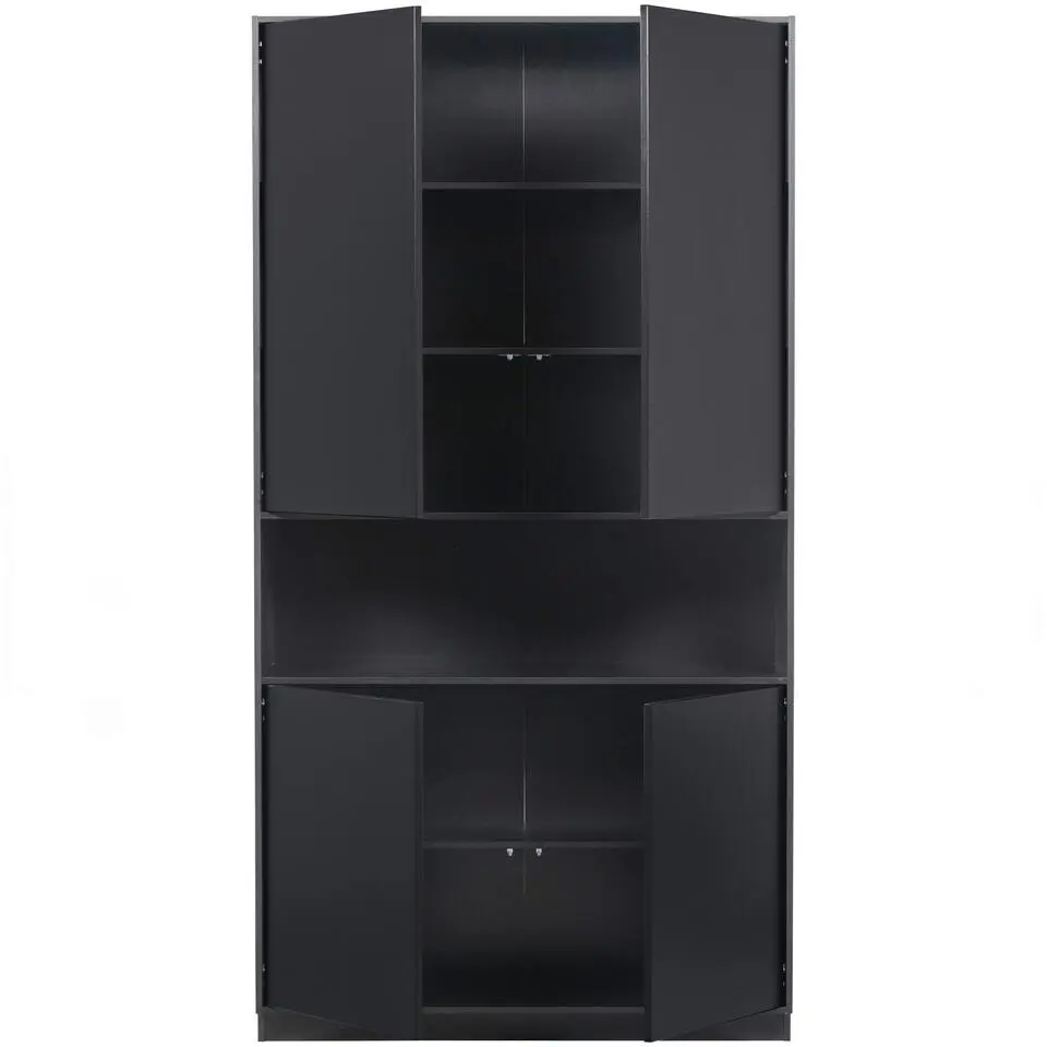 WOOOD Finca Opbergkast - Zwart - 210x110x40
