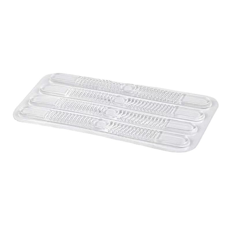 (2 Paar) 2mm Silikon Gelpad Fersen Einlage Anti-Rutsch Riemchen Polster für Sandalen - Transparent