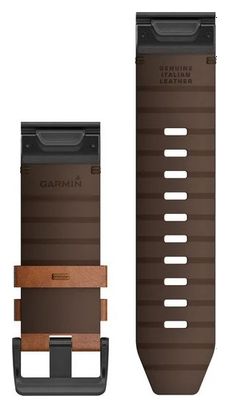 Bracelet Cuir Garmin QuickFit 26 mm Marron Chestnut