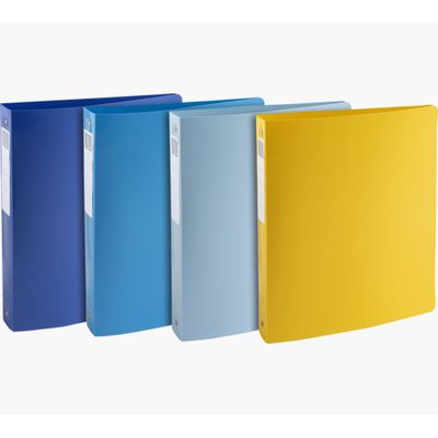 Exacompta BeeBlue - Classeur souple 4 anneaux - Dos 40 mm - A4 maxi - pour 275 feuilles - disponible dans différentes couleurs