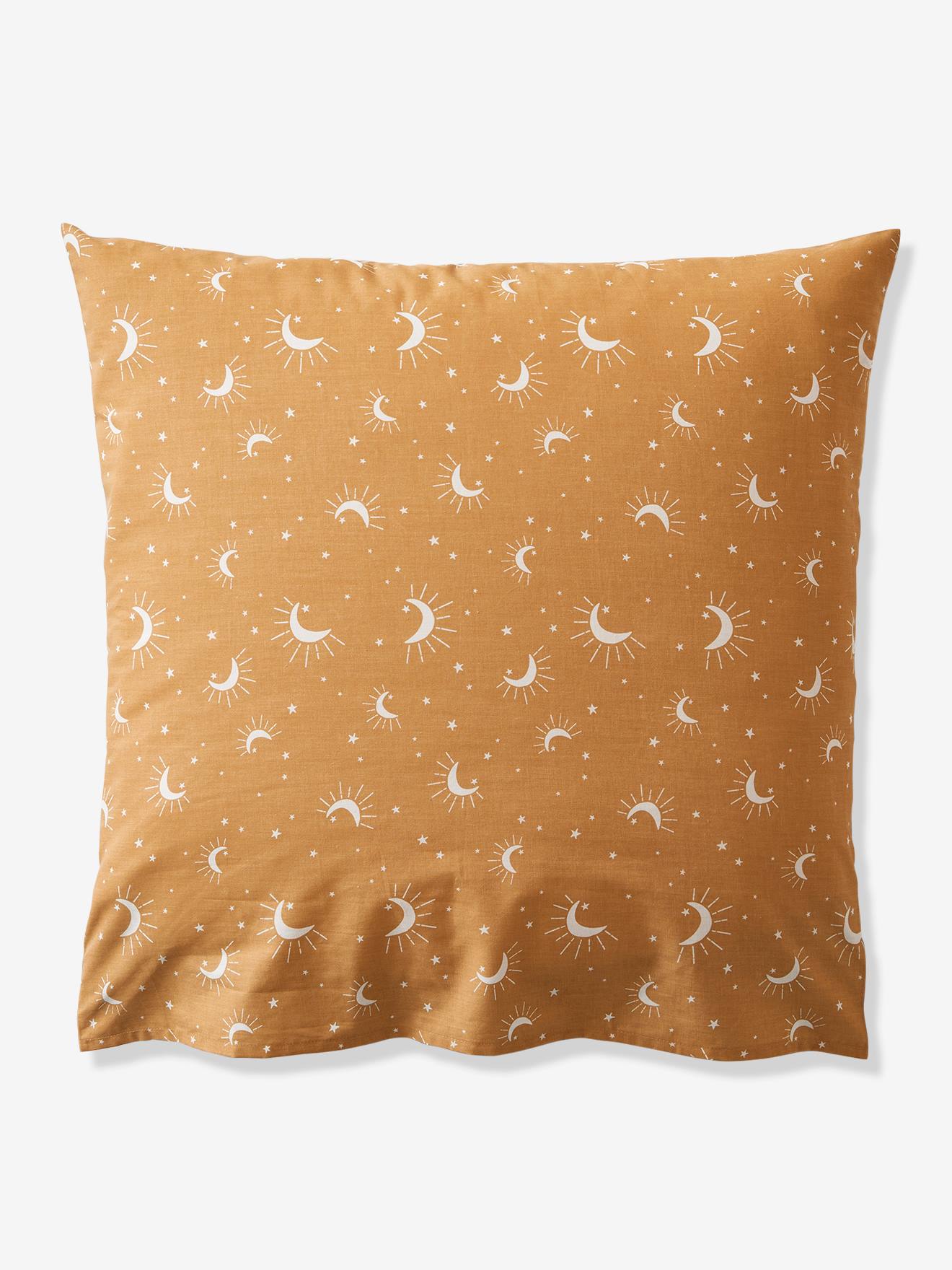 Conjunto infantil: capa de edredom + fronha ASTRO tamanho médio, branco liso com estampas