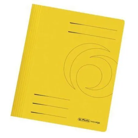 Herlitz Schnellhefter gefaltet, gelb intensiv, A4