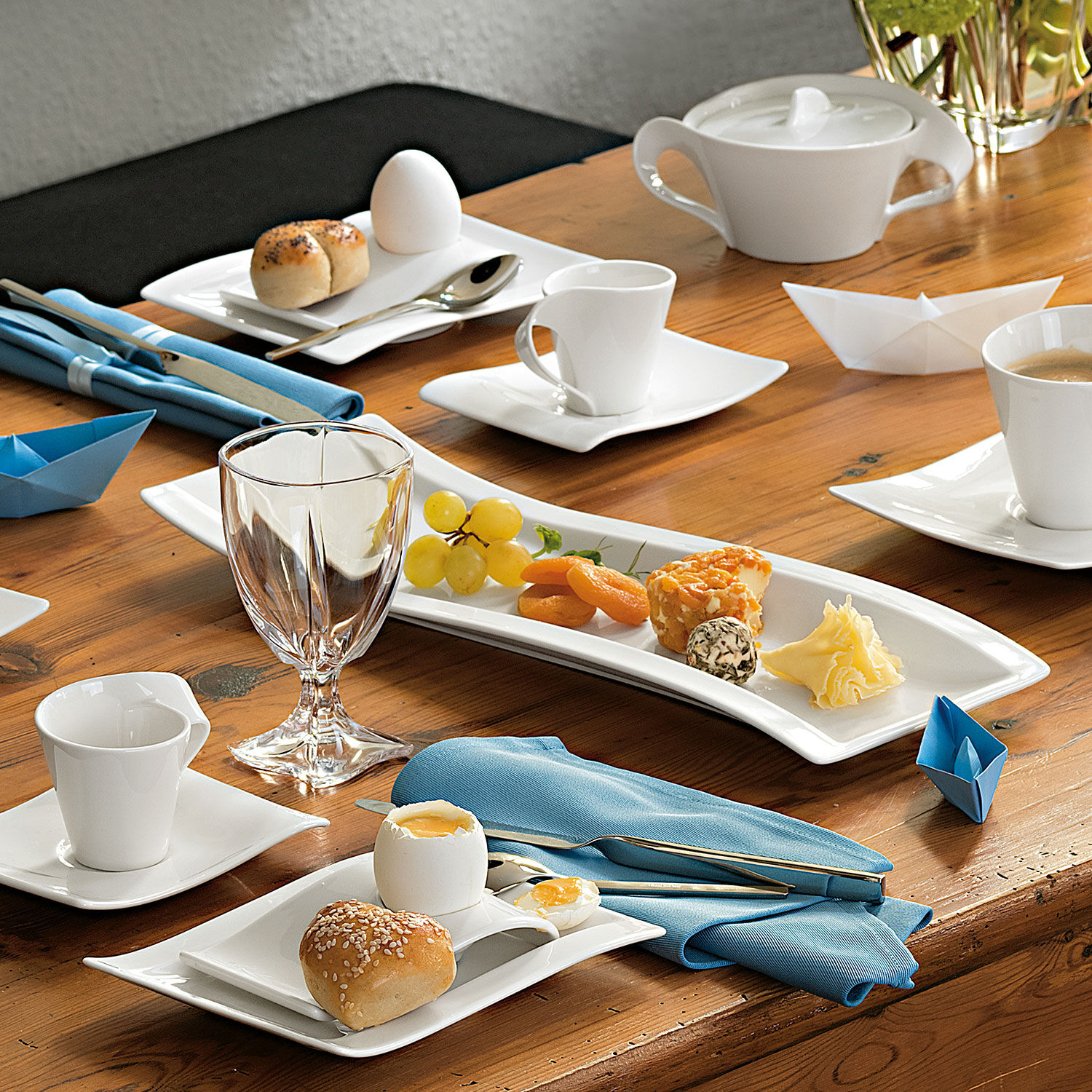 NewWave Dinnerware set White, Premium Porcelain